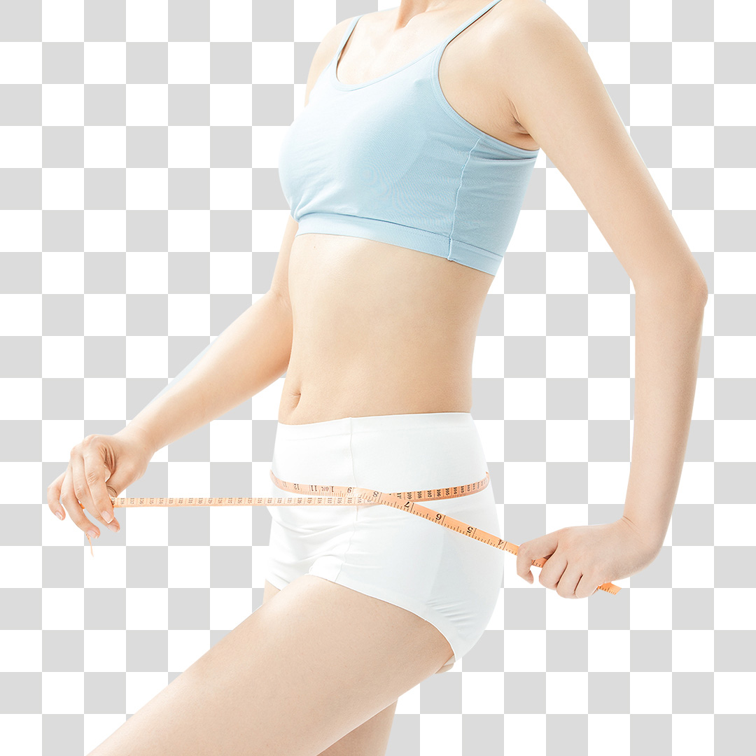 Tronco Feminino Com Fita Métrica Em Volta PNG Transparente Sem Fundo