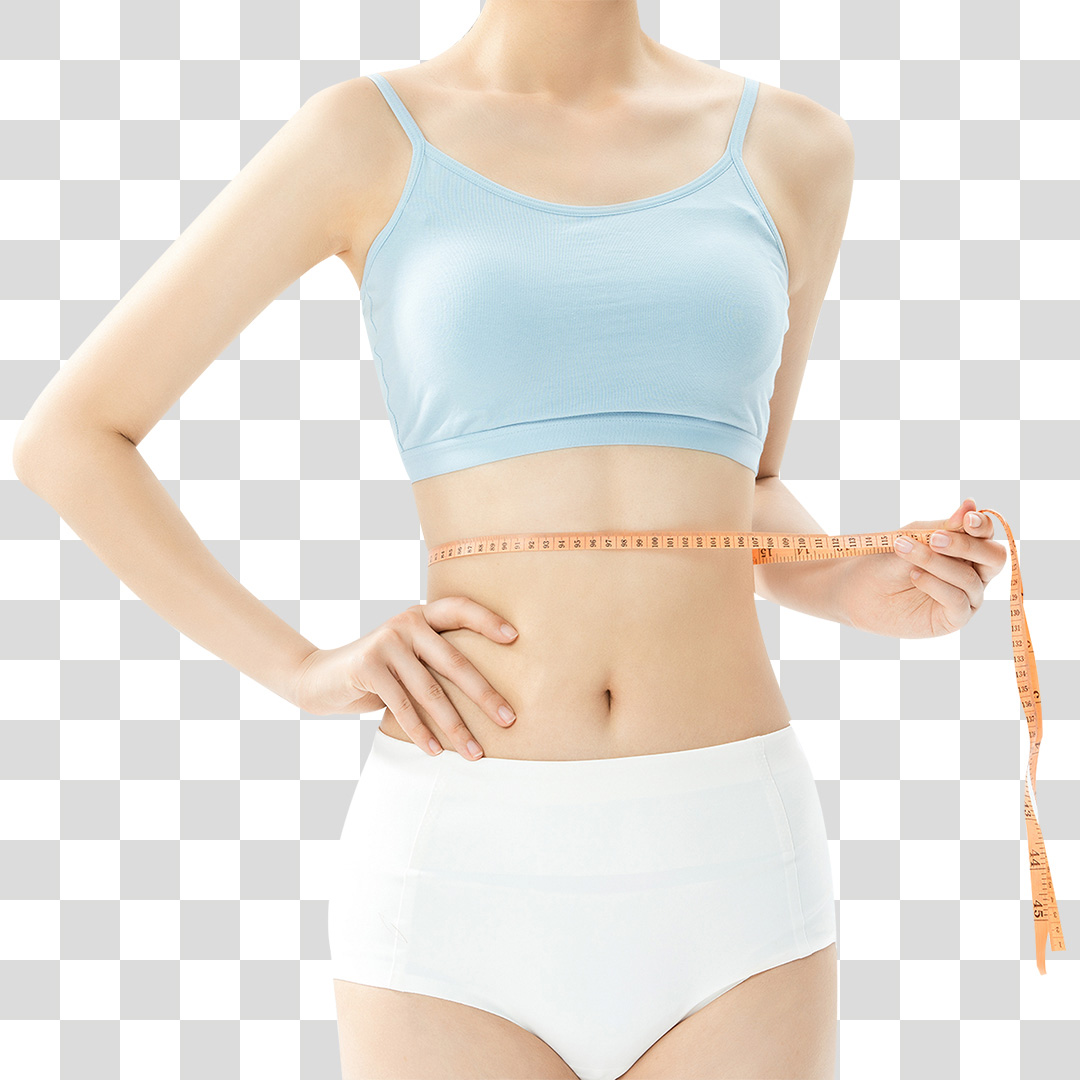 Tronco Feminino Com Fita Métrica Em Volta PNG Transparente Sem Fundo