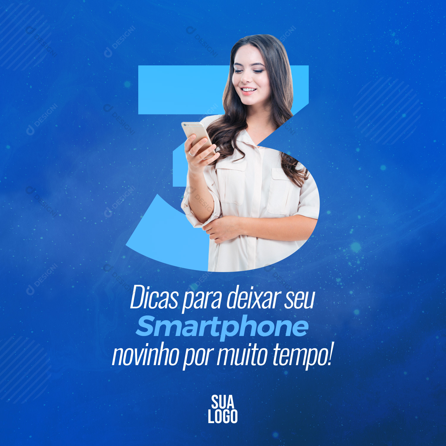 Dicas Smartphone Celular Novinho Social Media PSD Editável