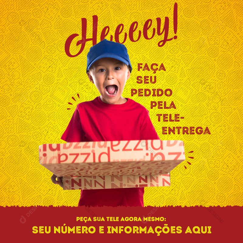 Pizza Pizzarias Social Media PSD Editável Deliverys