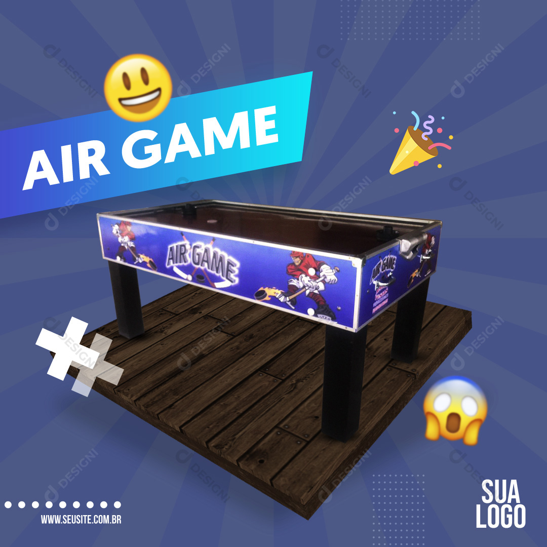 Air Game Social Media PSD Editável Jogos