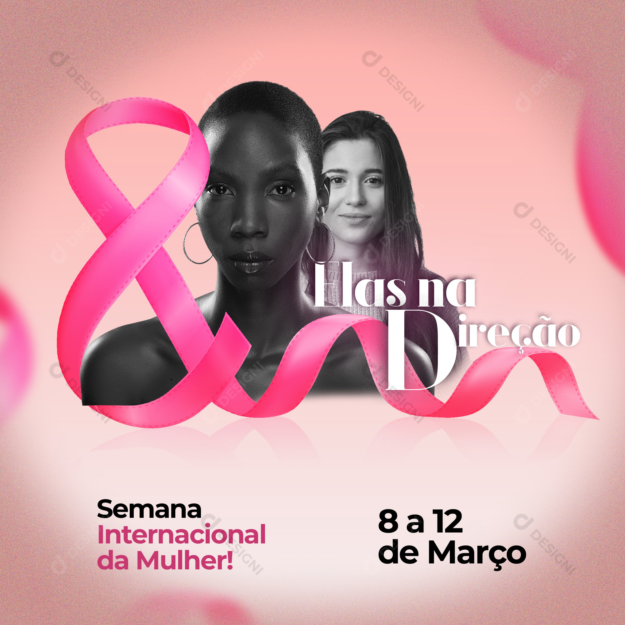 Semana da Mulher Social Media PSD Editável