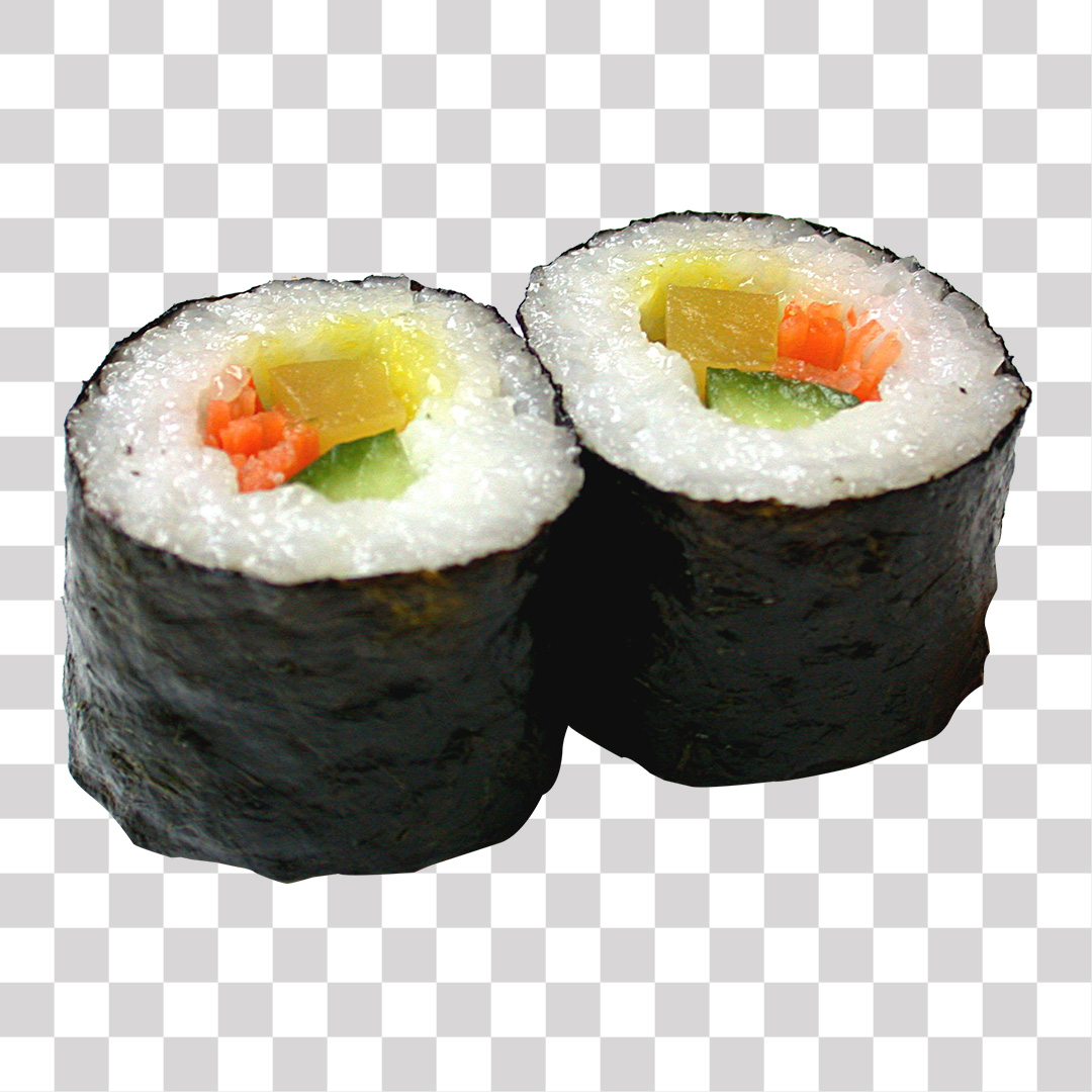 Peças de Sushis PNG Transparente Sem Fundo