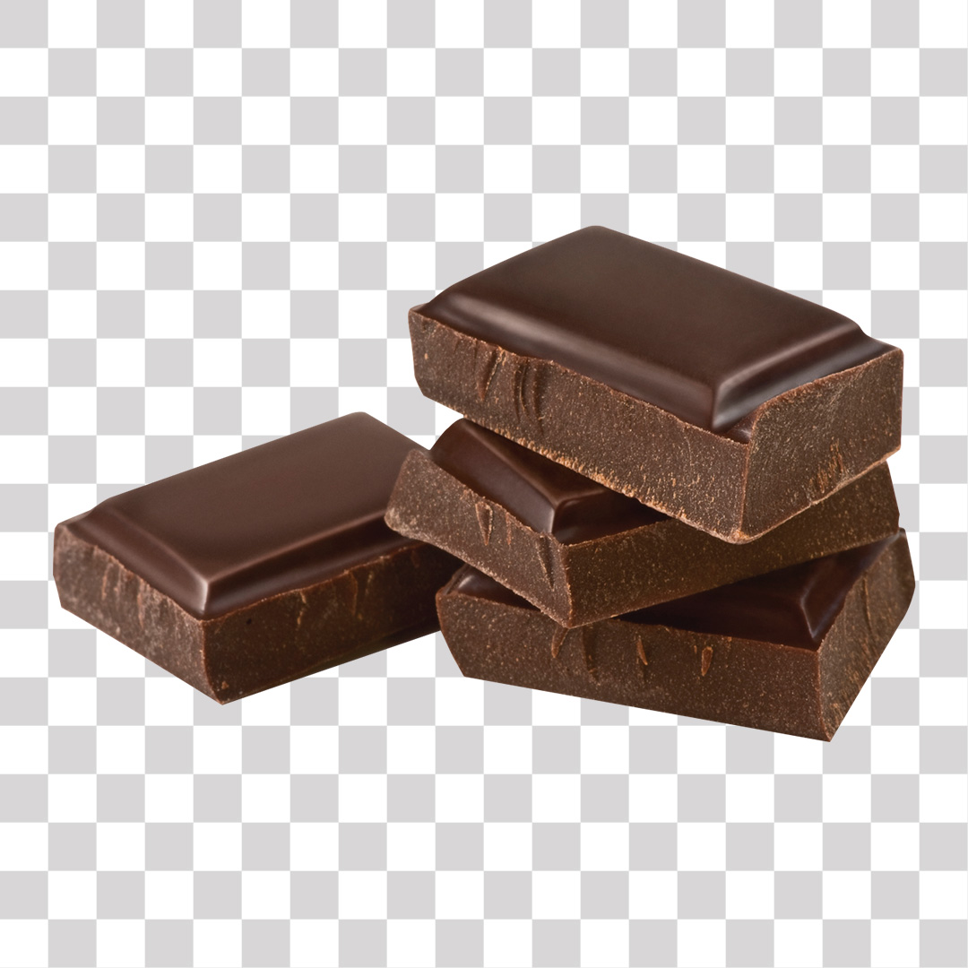 Tabletes de Barra de Chocolate PNG Transparente Sem Fundo