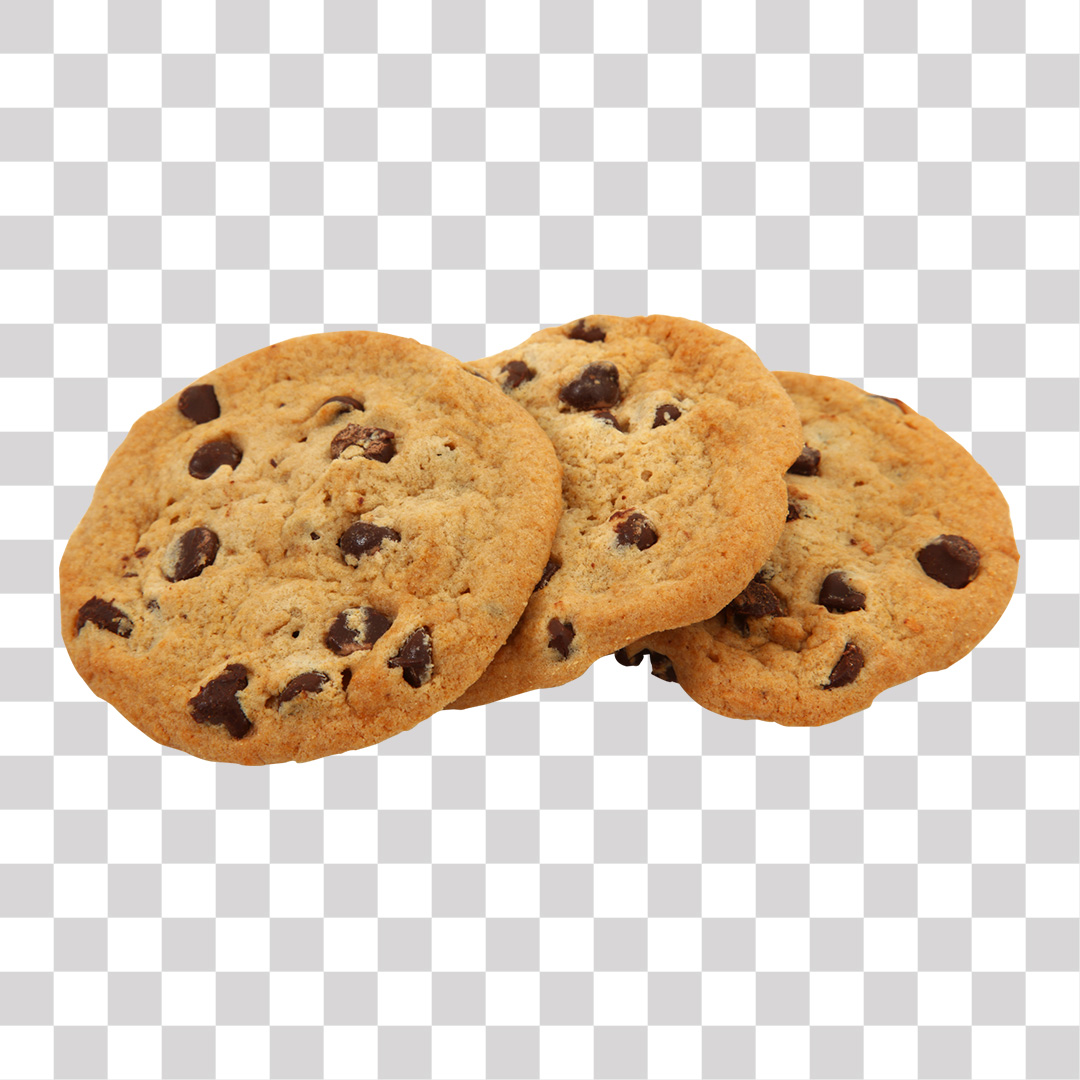 Cokies ´com Gotas de Chocolate PNG Transparente Sem Fundo