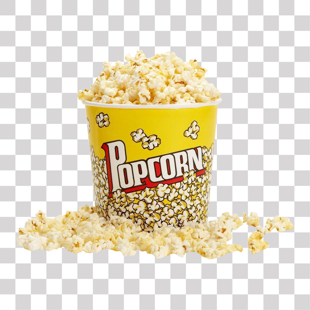 Balde de Pipoca de Cinema  PNG Transparente Sem Fundo