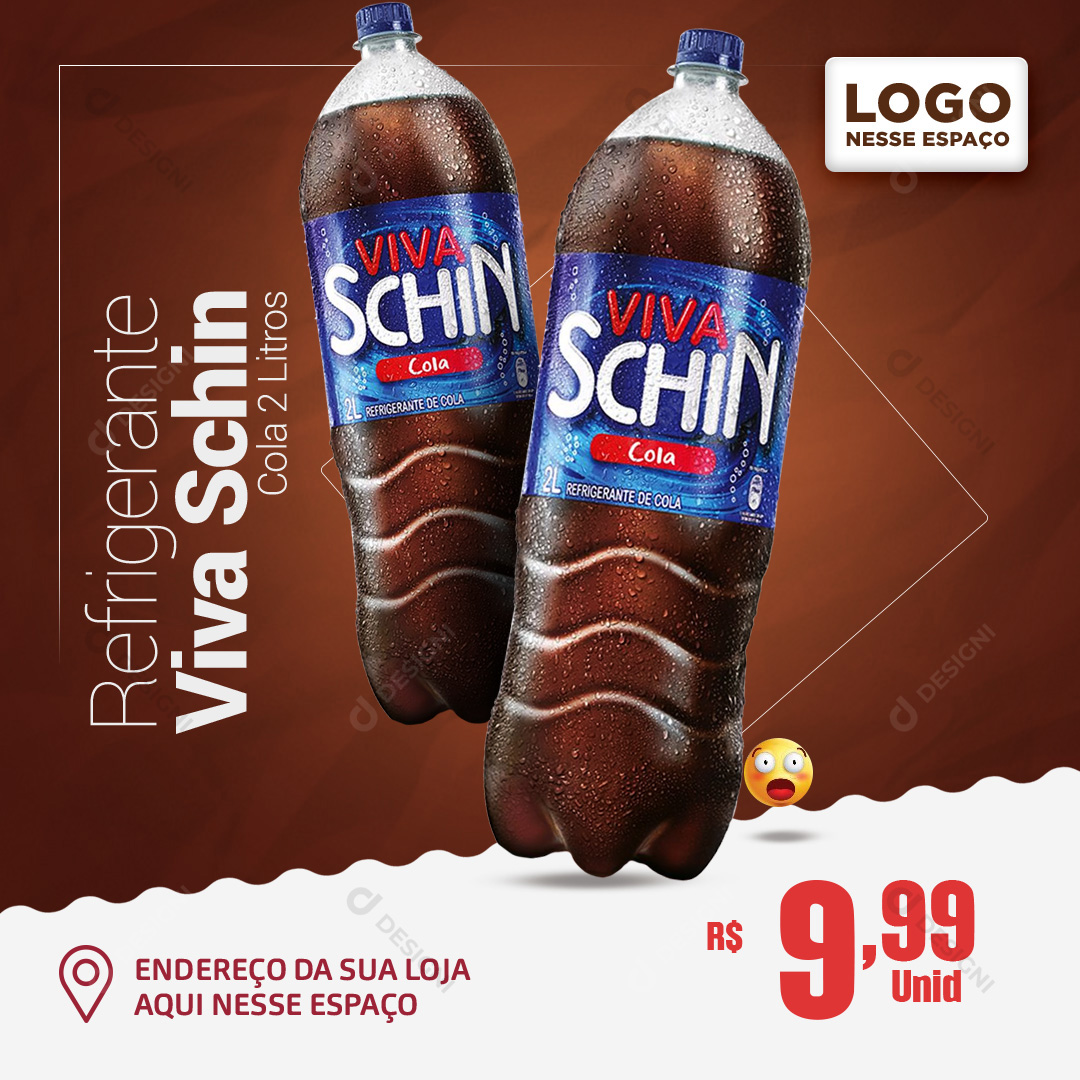 Refrigerante Viva Schin Cola 2L Social Media PSD Editável