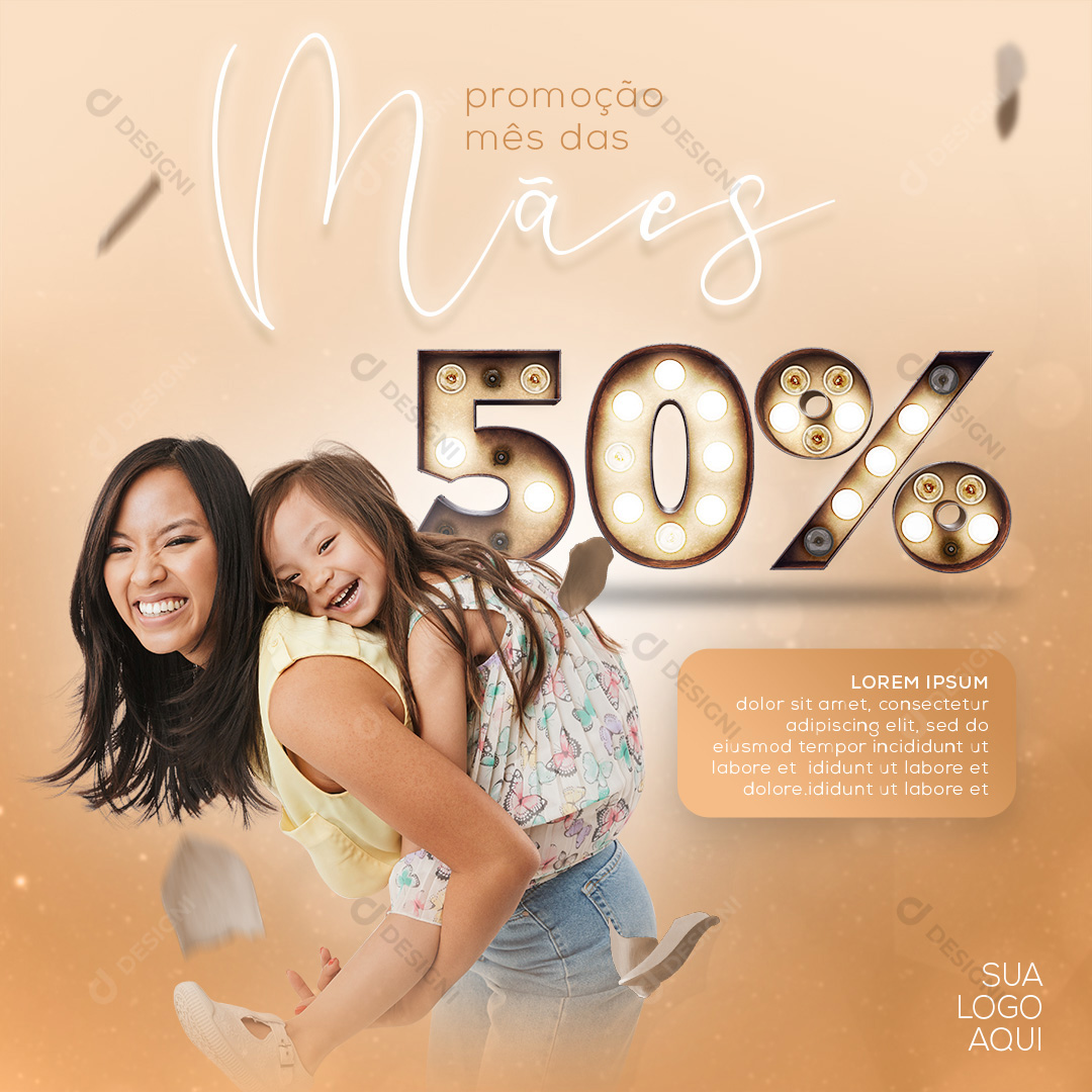 Feliz Dia Das Mães Social Media PSD Editável Promoções