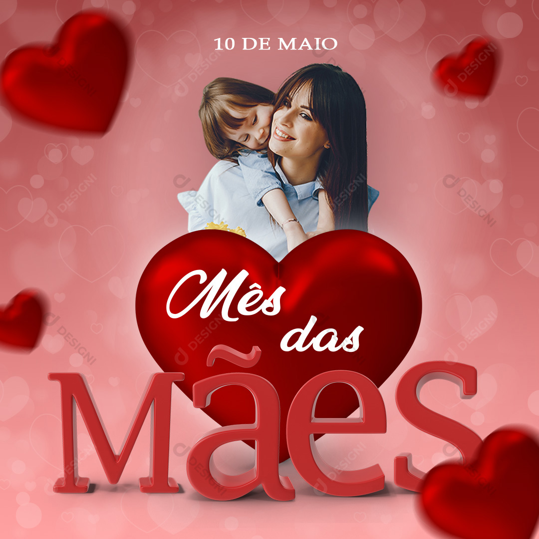 Feliz Dia Das Mães Social Media PSD Editável