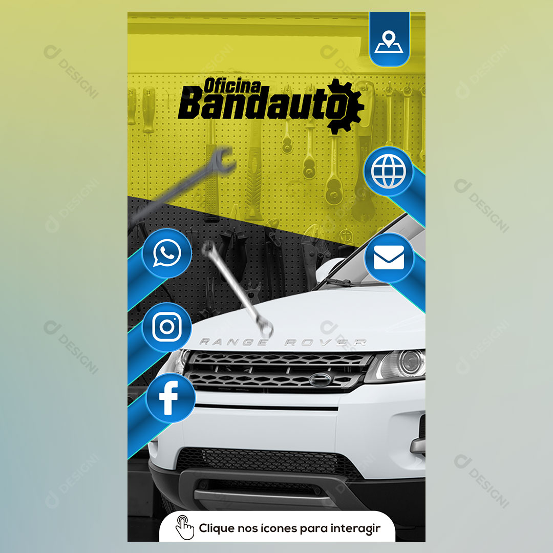 Cartão Interativo Oficina PSD + PPTX Editável