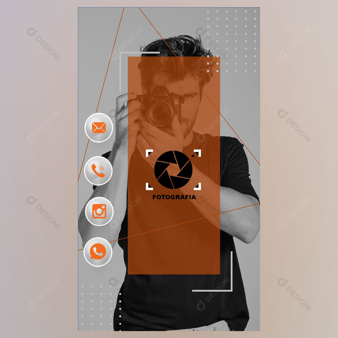 Cartão Interativo Fotógrafo PPTX Editável