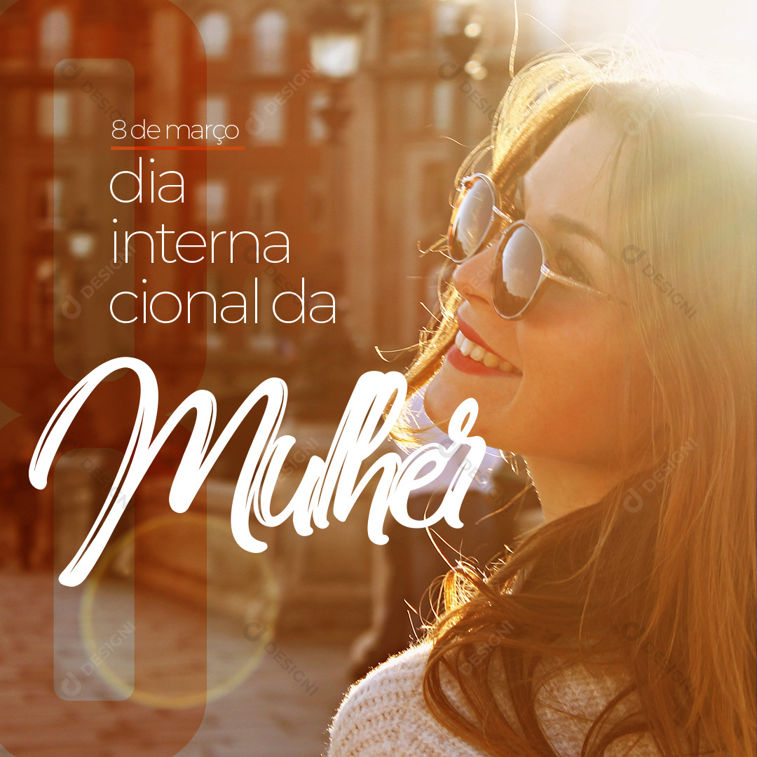 Dia Internacional da Mulher Social Media PSD Editável