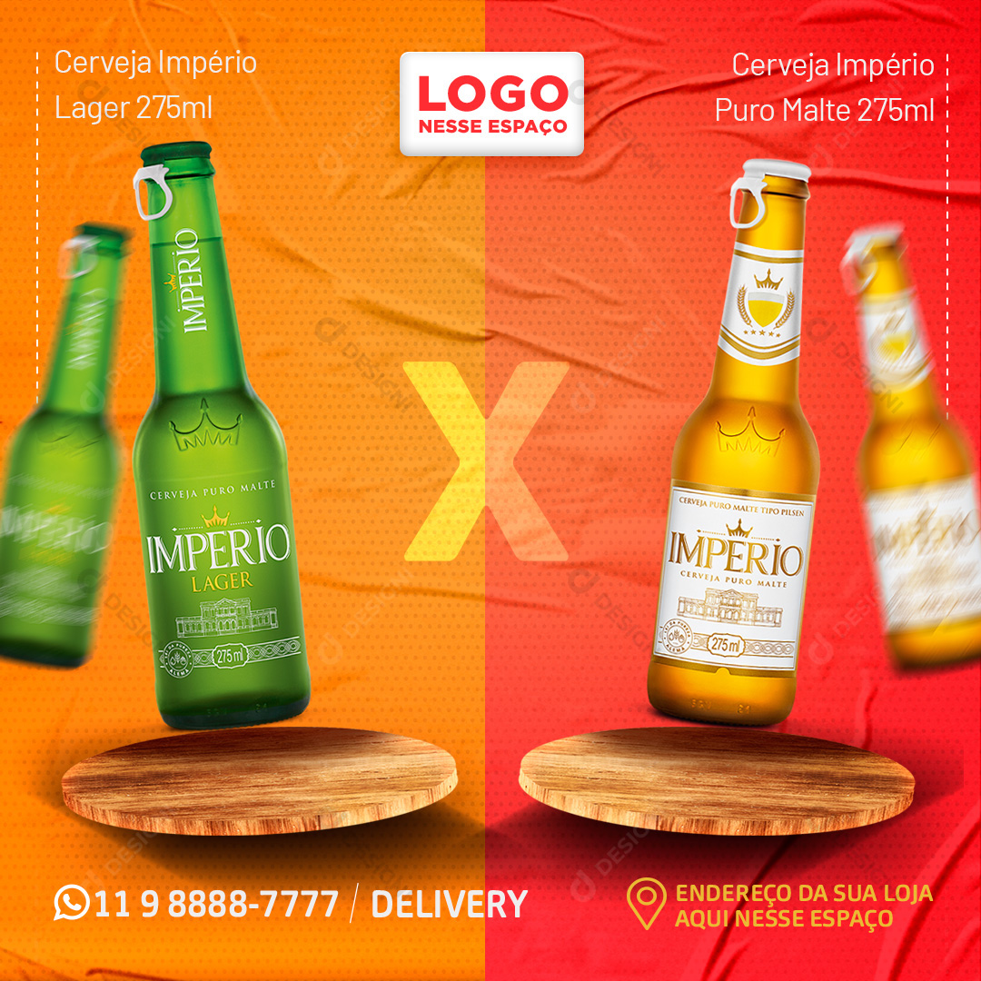Batalha Império Cervejas Social Media PSD Editável