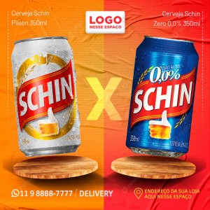 Batalha Schin Cerveja Social Media PSD Editável