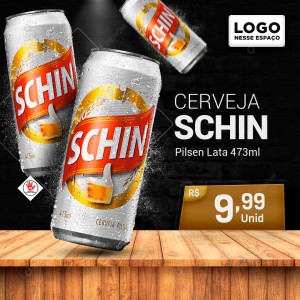 Cerveja Schin Pilsen Lata 473ml Social Media PSD Editável