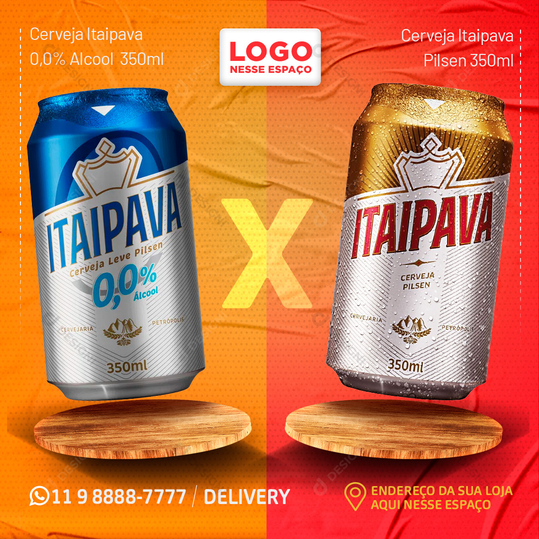 Batalha Itaipava Cerveja Social Media PSD Editável
