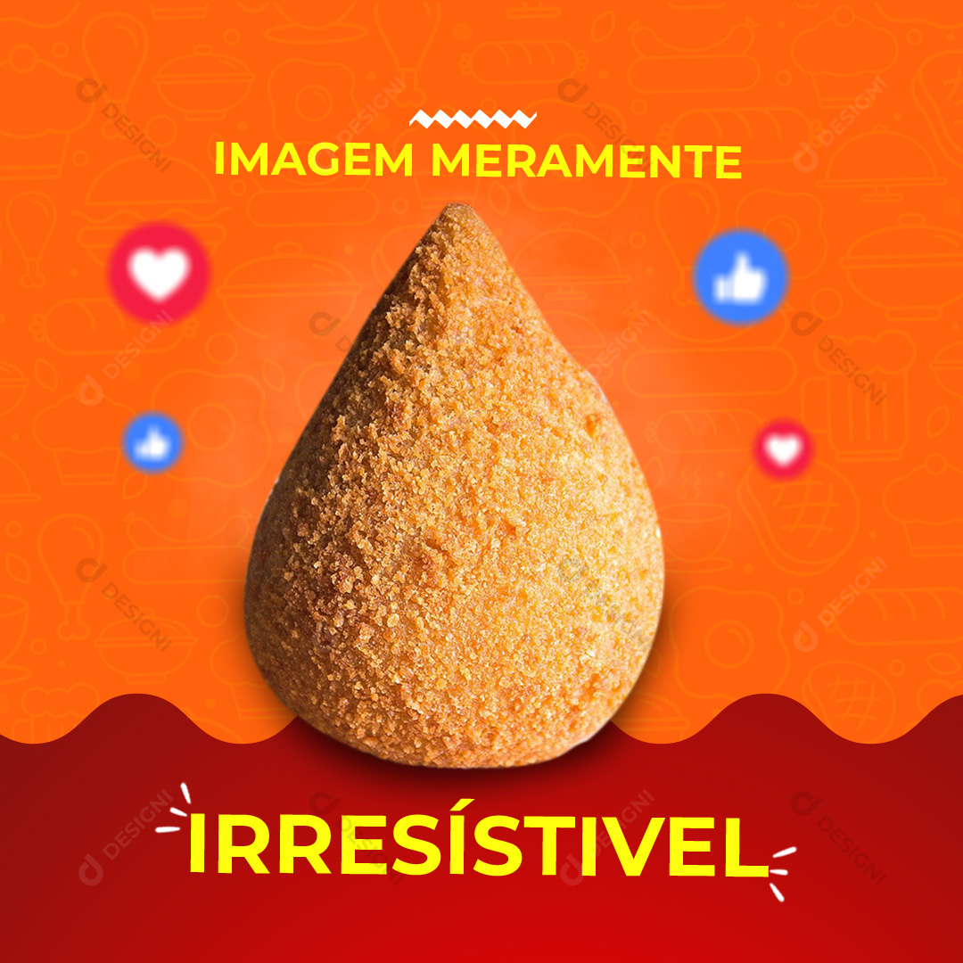 Coxinhas Pastel Pastelaria Social Media PSD Editável