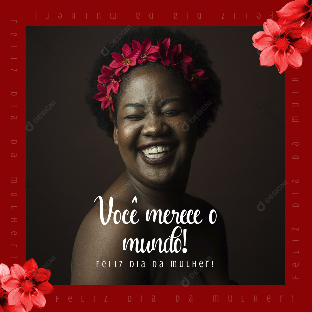 Feliz Dia Das Mulheres Social Media PSD Editável