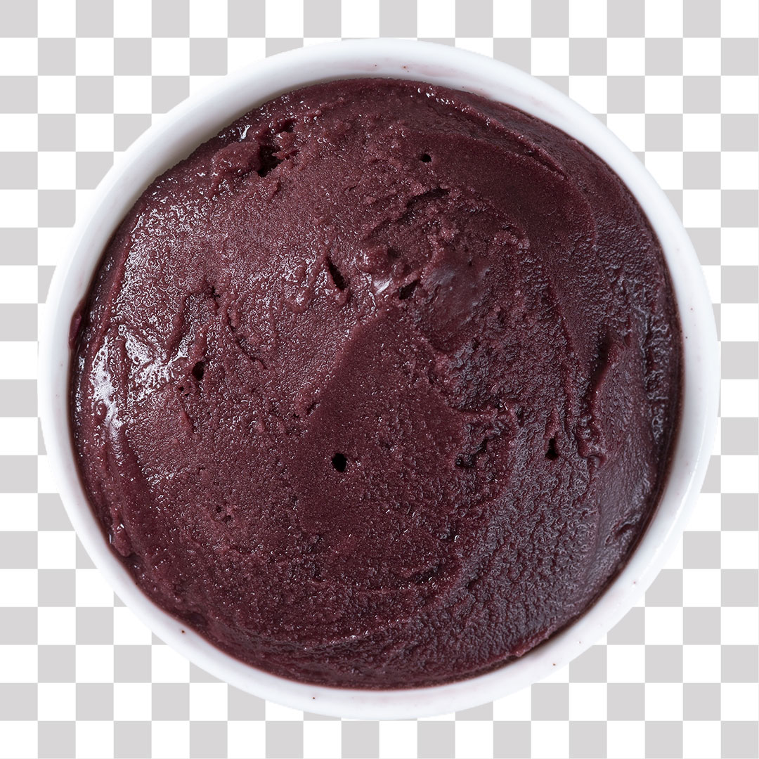 Tigela de Açai Puro PNG Sem Fundo Transparente