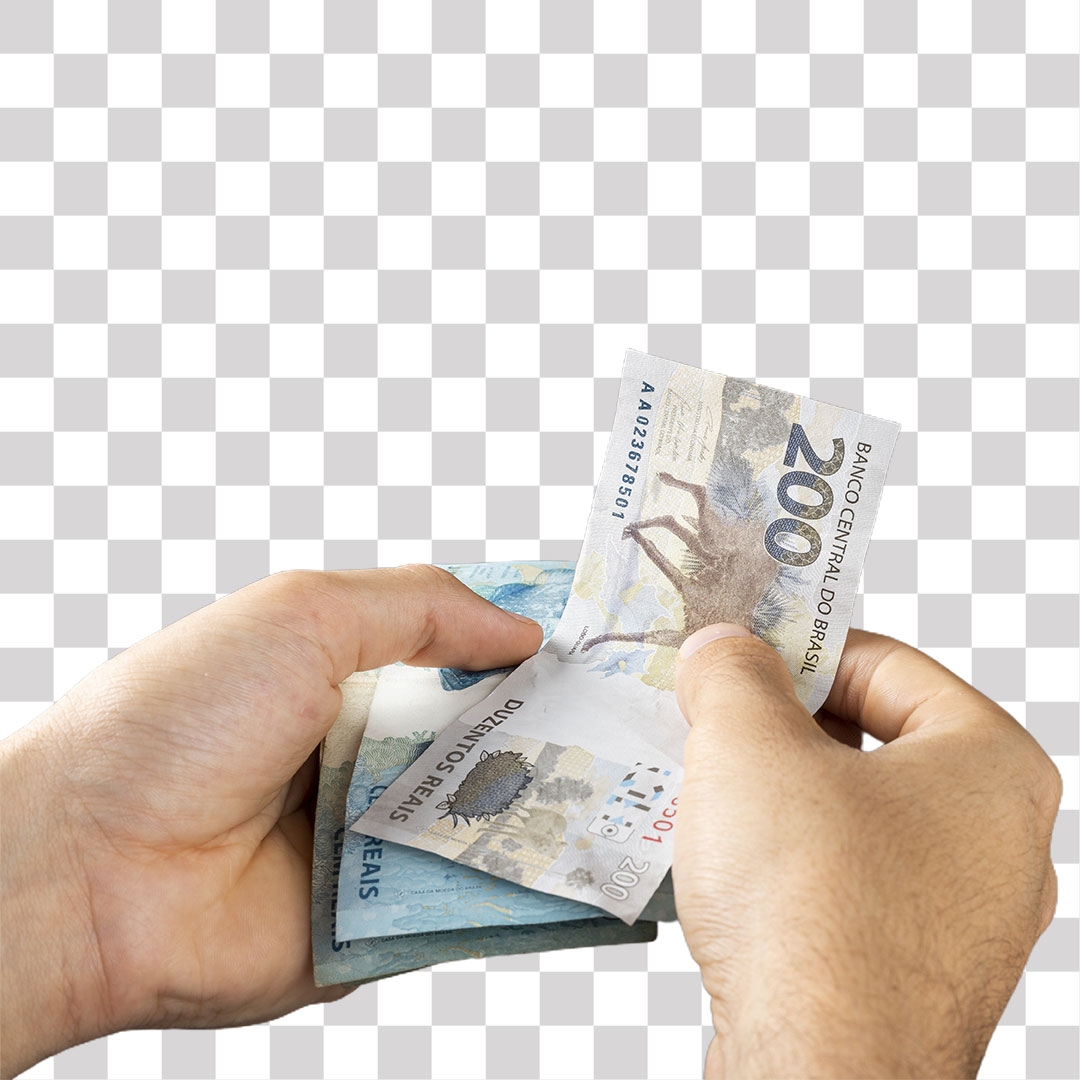 Contato Dinheiro Com Nota de 200 Reais PNG Transparente Sem Fundo