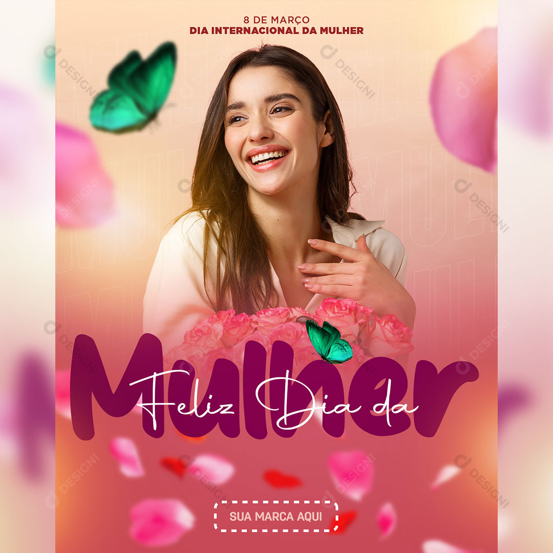 Women's Day March 8 Social Media Post Editable PSD