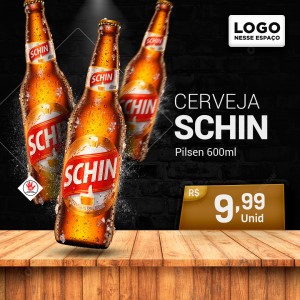 Cerveja Schin Pilsen 600ml Social Media PSD Editável