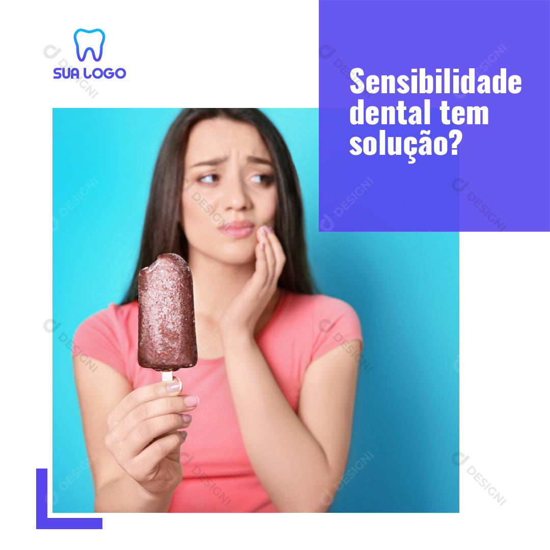 Sensibilidade Dental Social Media PSD Editável