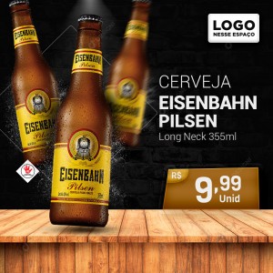 Eisenbahn Pilsen 355ml Social Media PSD Editável