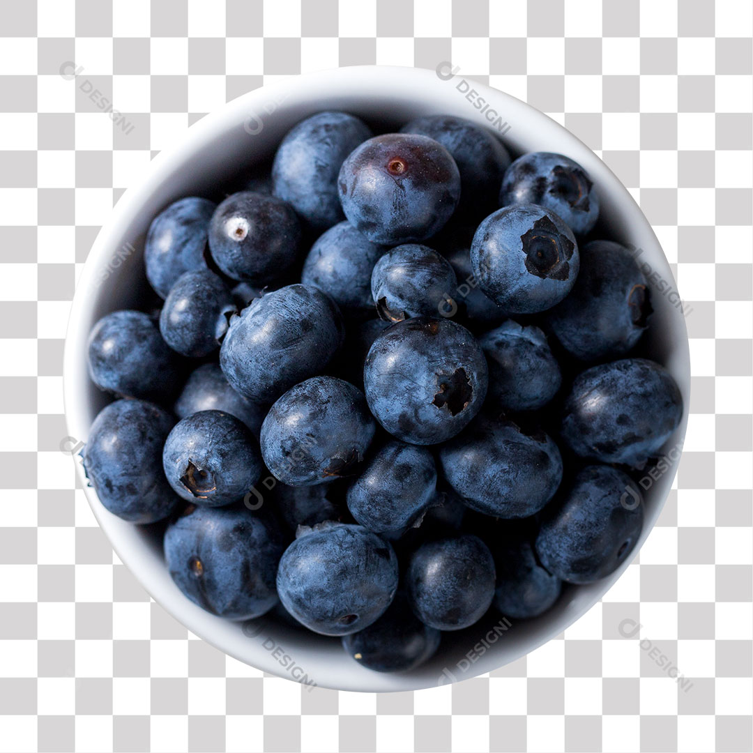 Pote com Mirtilo PNG Transparente Sem Fundo