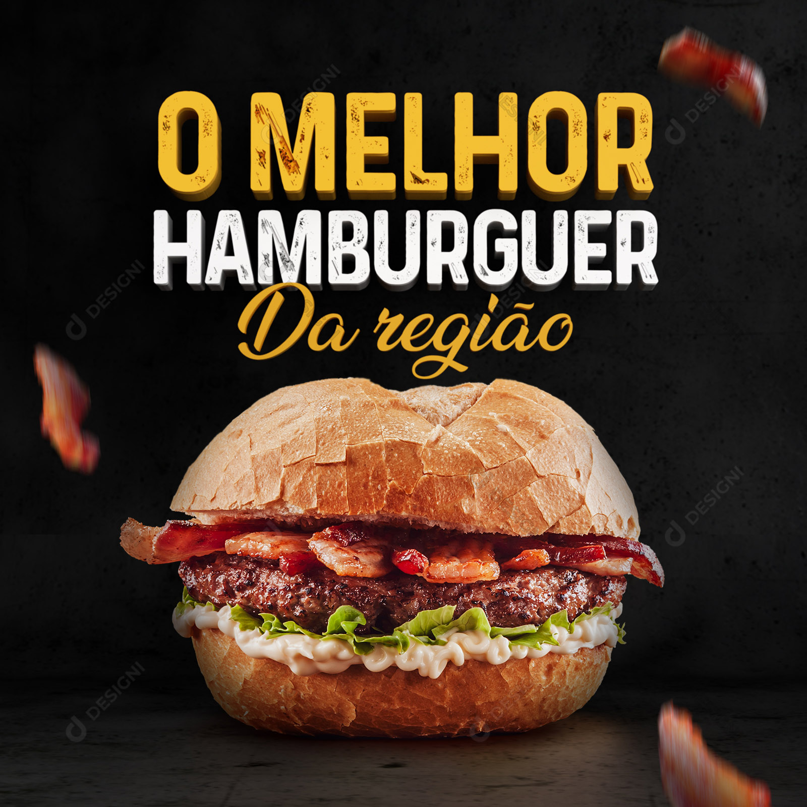 Social Media Hambúrguer em JPG Hamburguerias Lanchonetes