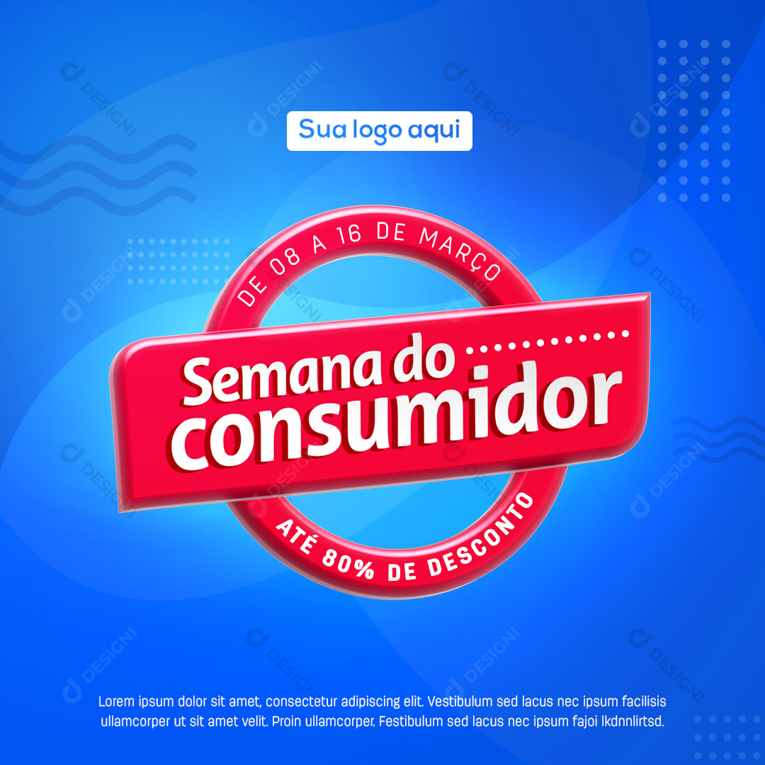 Social Media Semana do Consumidor Descontos PSD Photoshop