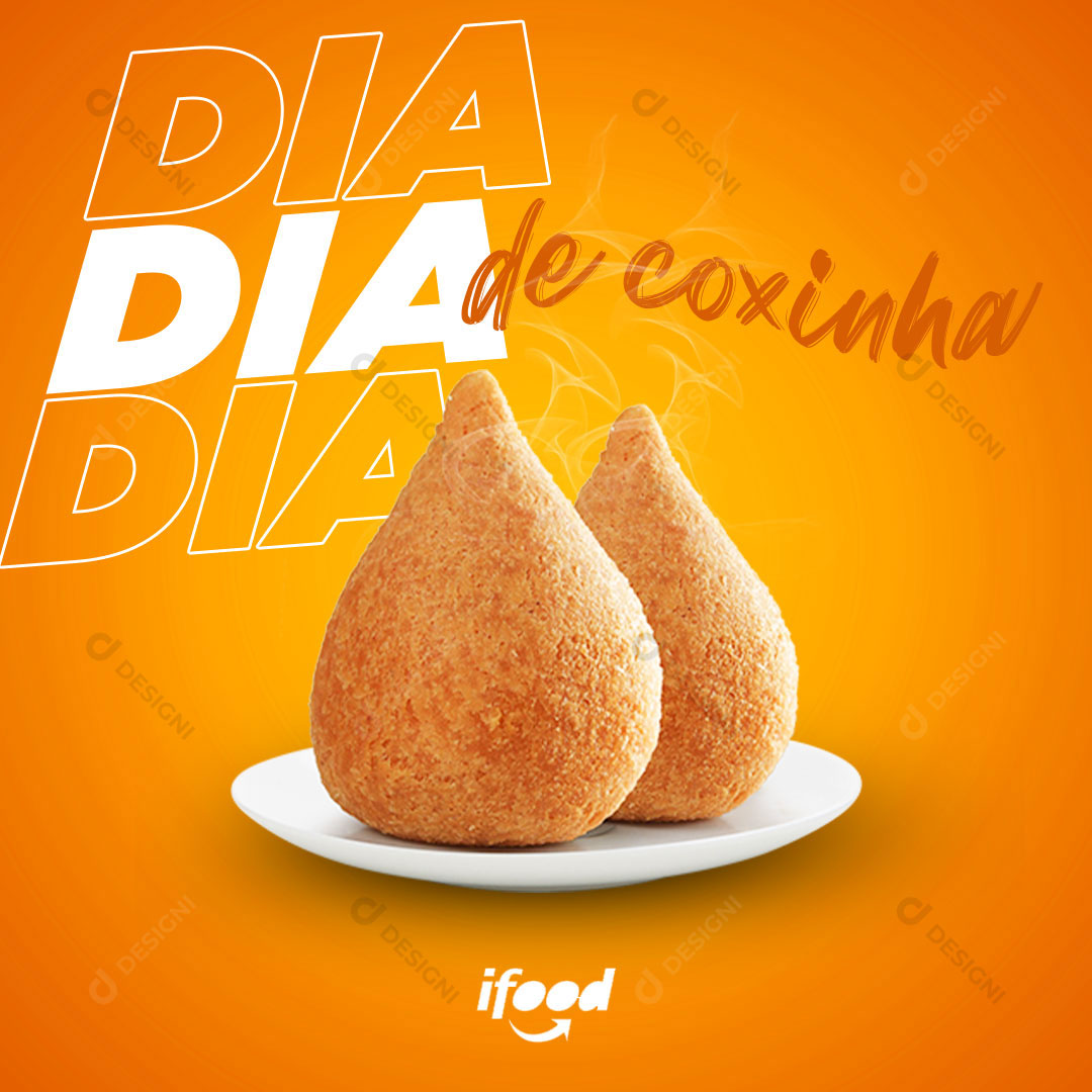 Social Media Coxinha PSD Editável Photoshop