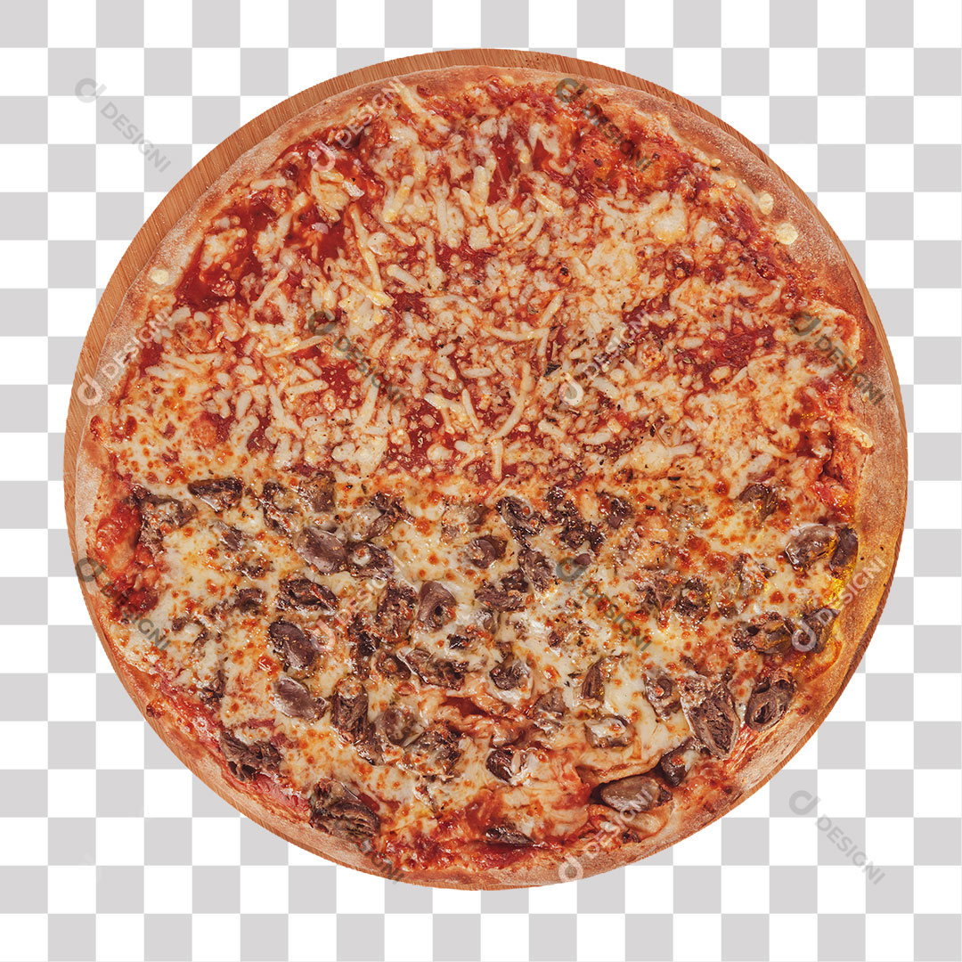 Pizza Coração PNG Transparente Sem Fundo