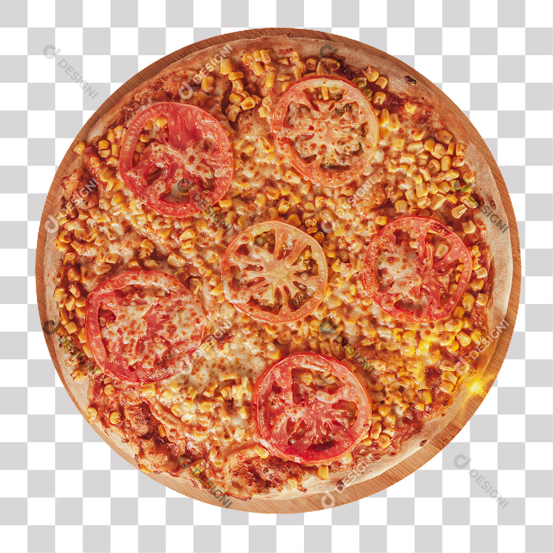 Pizza Milho PNG Transparente Sem Fundo
