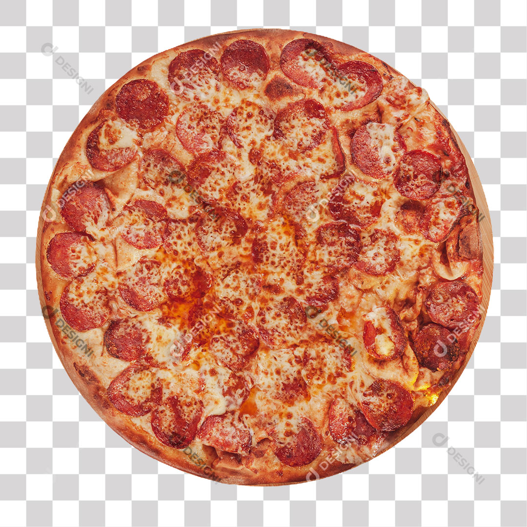 Pizza Pepperoni PNG Transparente Sem Fundo