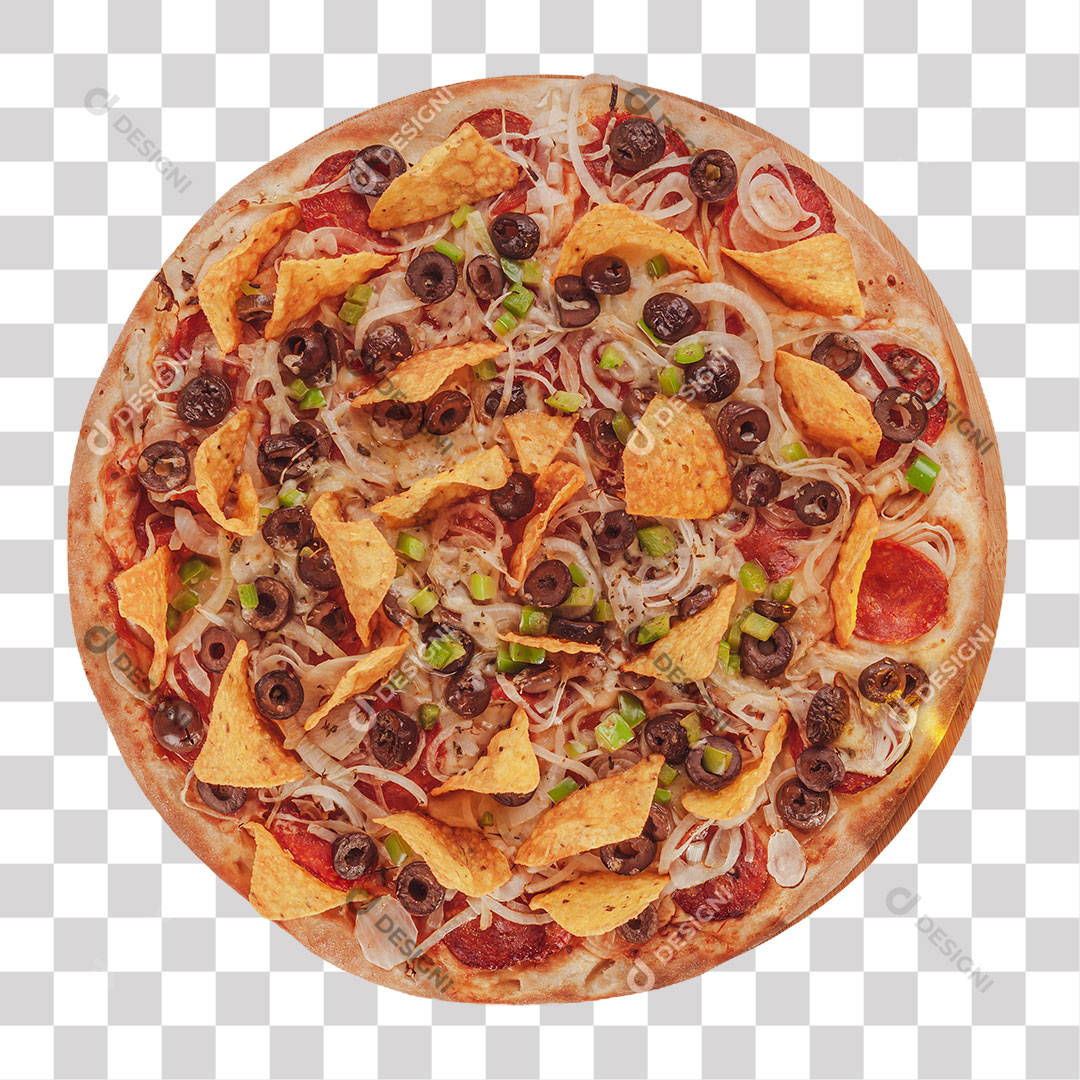 Pizza Nachos PNG Transparente Sem Fundo