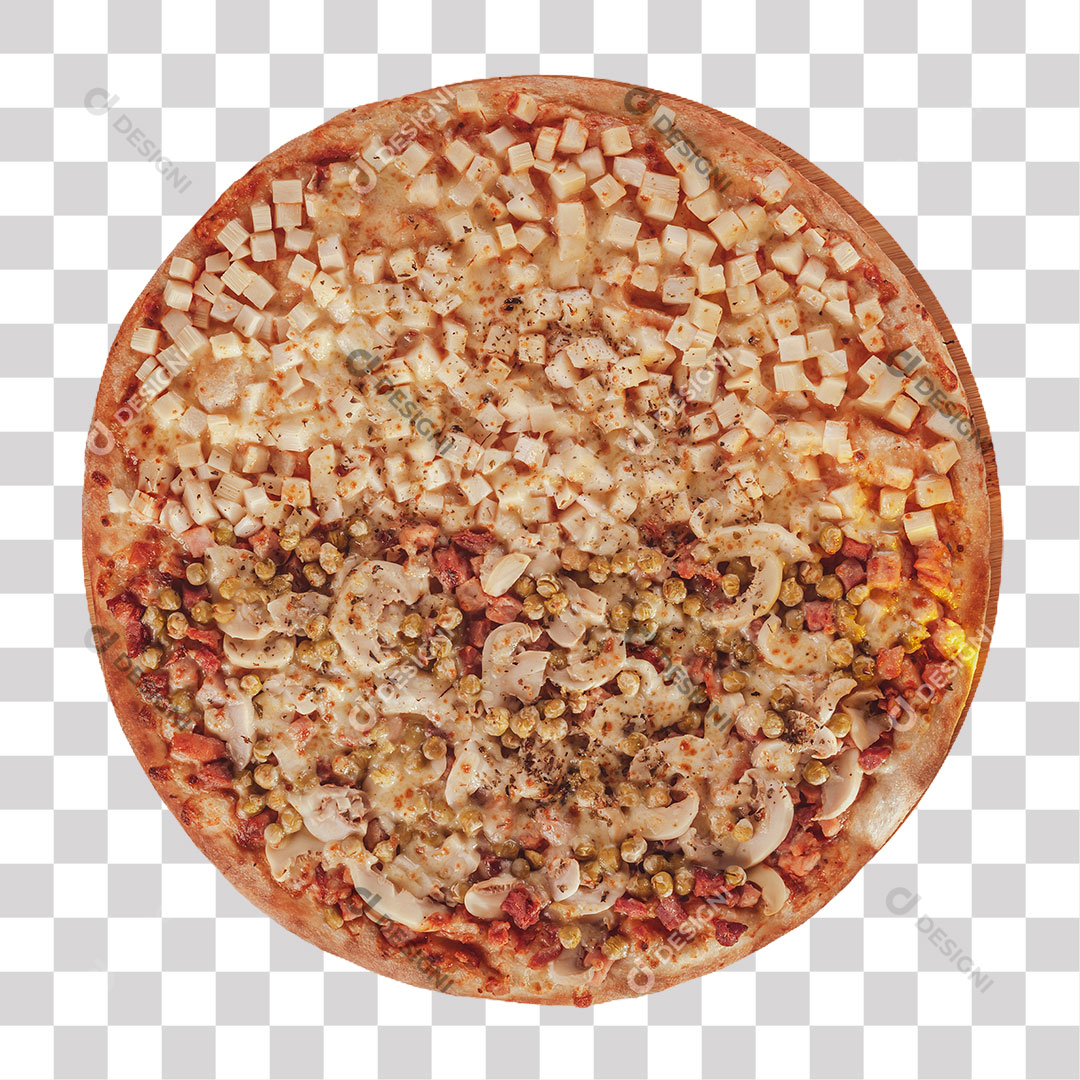 Pizza Palmito PNG Transparente Sem Fundo