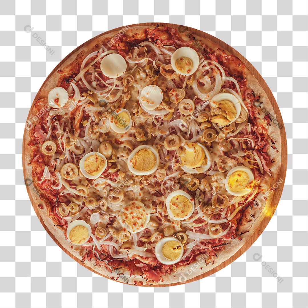 Pizza Portuguesa PNG Transparente Sem Fundo