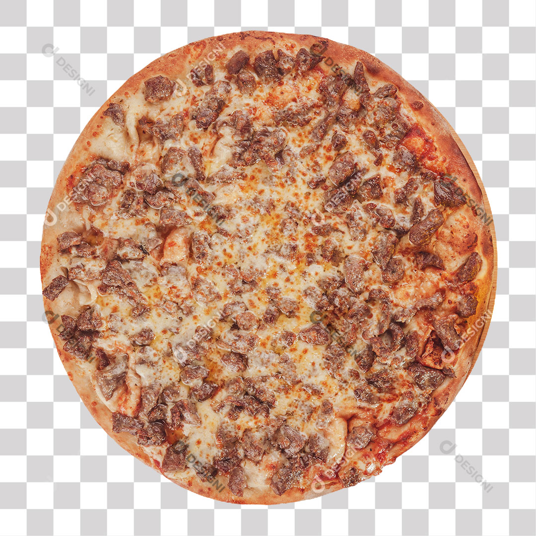 Pizza Alcatra PNG Transparente Sem Fundo