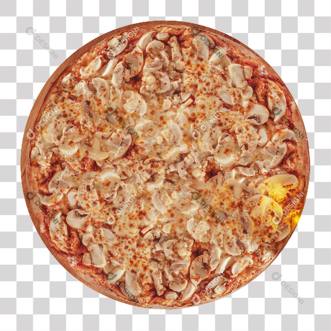 Pizza Champignon PNG Transparente Sem Fundo