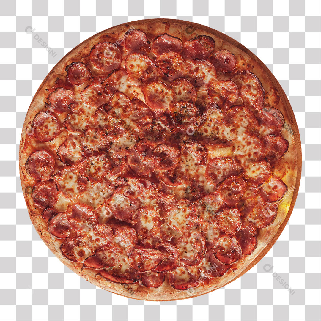 Pizza Calabresa PNG Transparente Sem Fundo