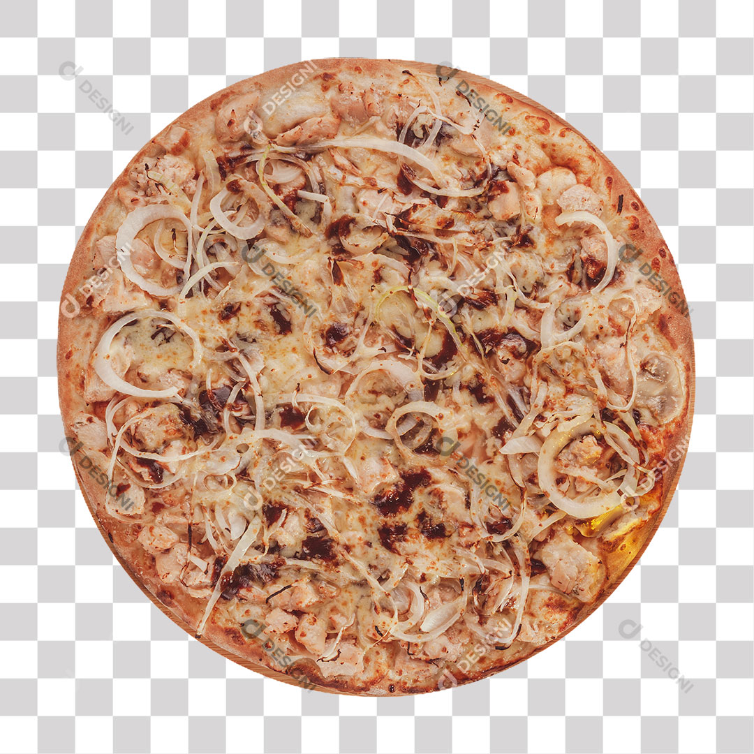 Pizza BBQ Chicken PNG Transparente Sem Fundo