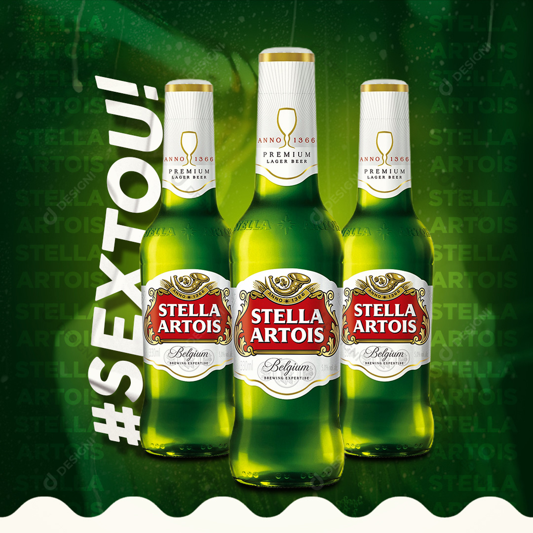 Cerveja Stella Artois Social Media PSD Editável