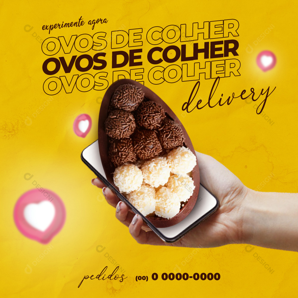 Ovos de Colher Delivery de Páscoa