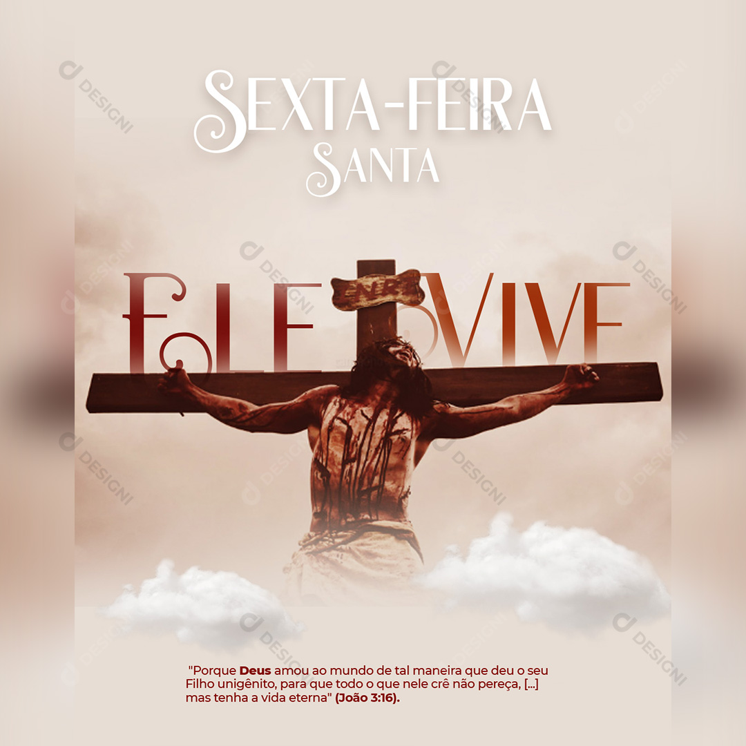 Sexta Feira Santa Social Media PSD Editável