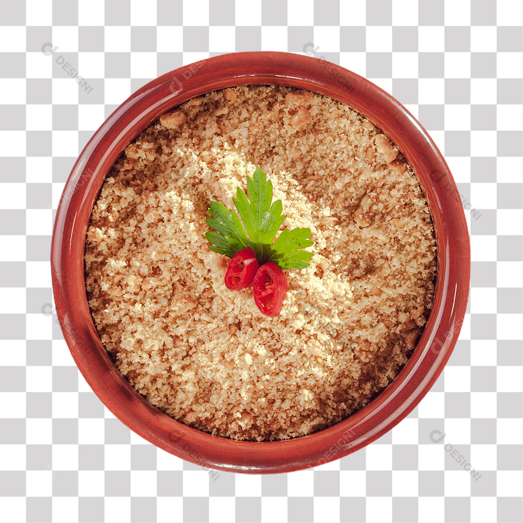Tigela com Farofa PNG Transparente Sem Fundo
