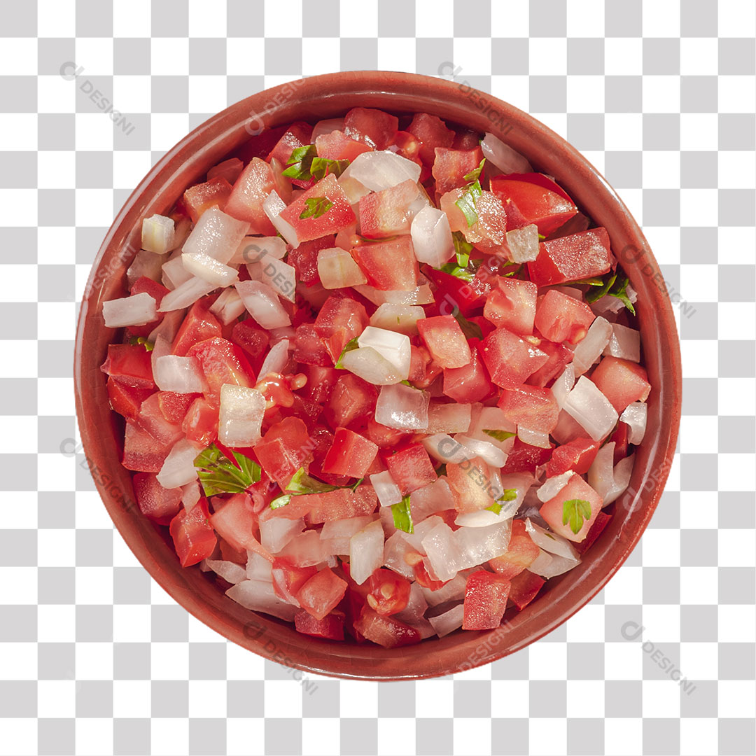 Porção de Vinagrete PNG Transparente Sem Fundo