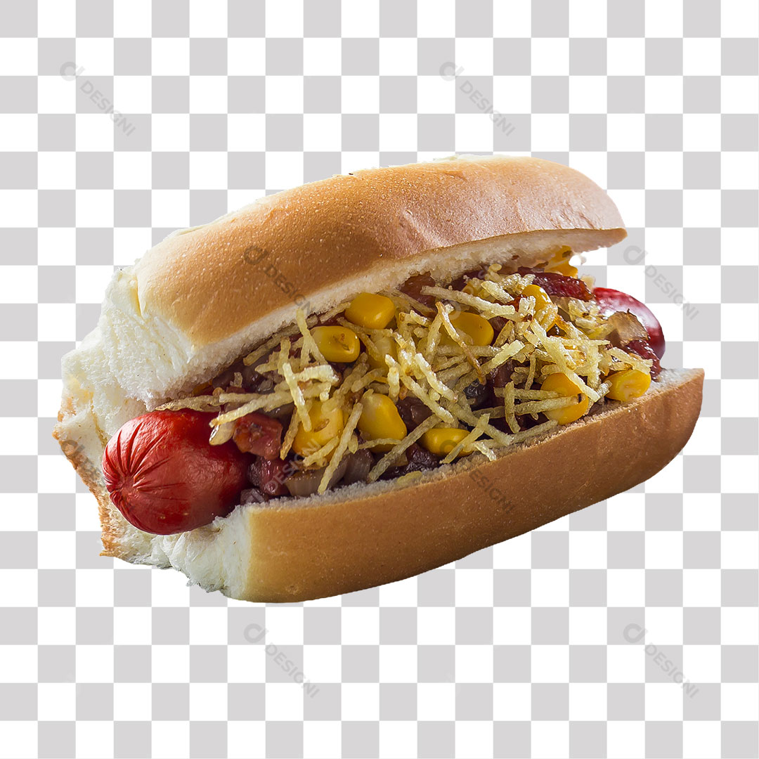 Cachorro Quente Hotdog PNG Sem Fundo Transparente