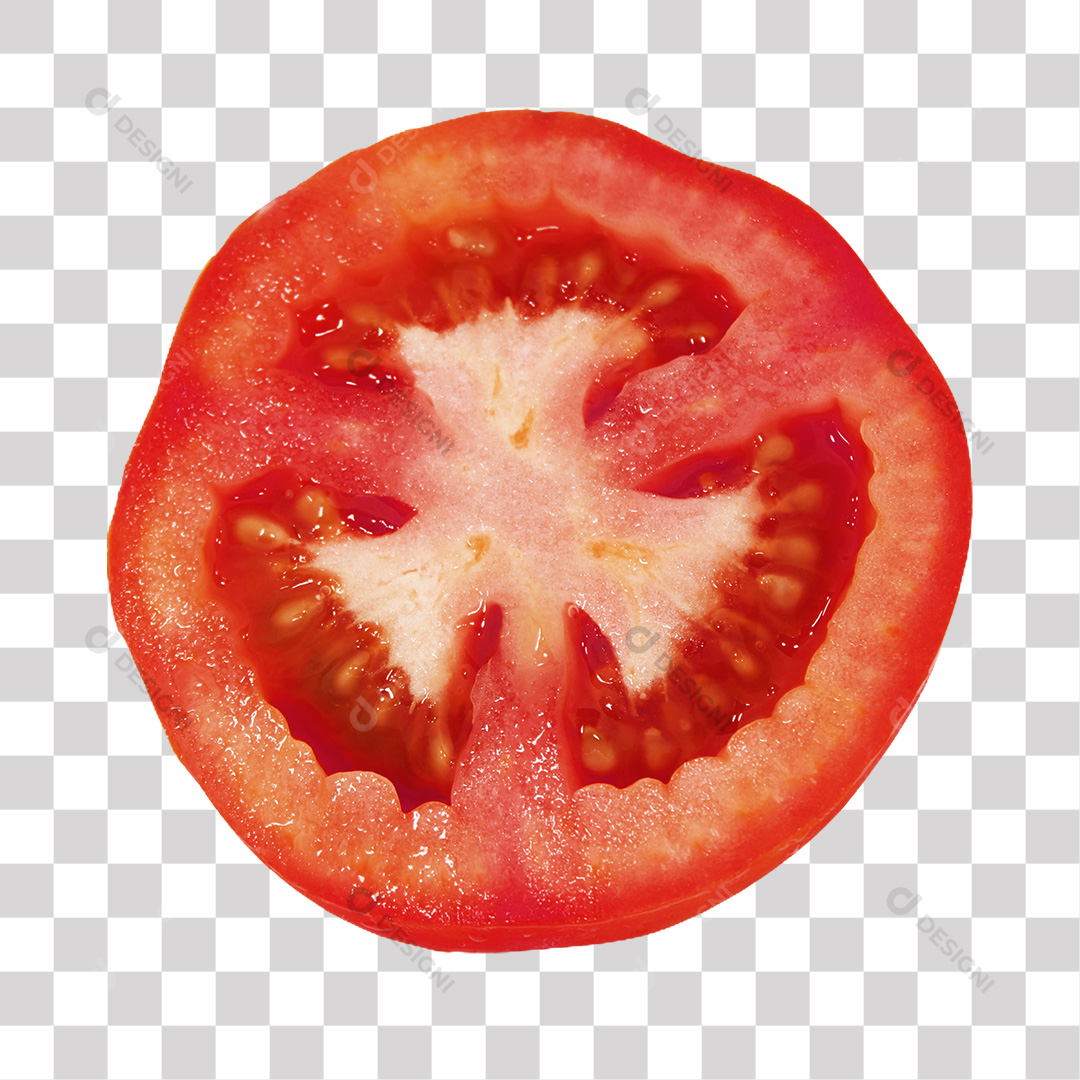 Tomate Partido Ao Meio PNG Transparente Sem Fundo