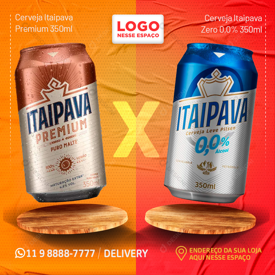 Batalha Itaipava Cerveja Social Media PSD Editável